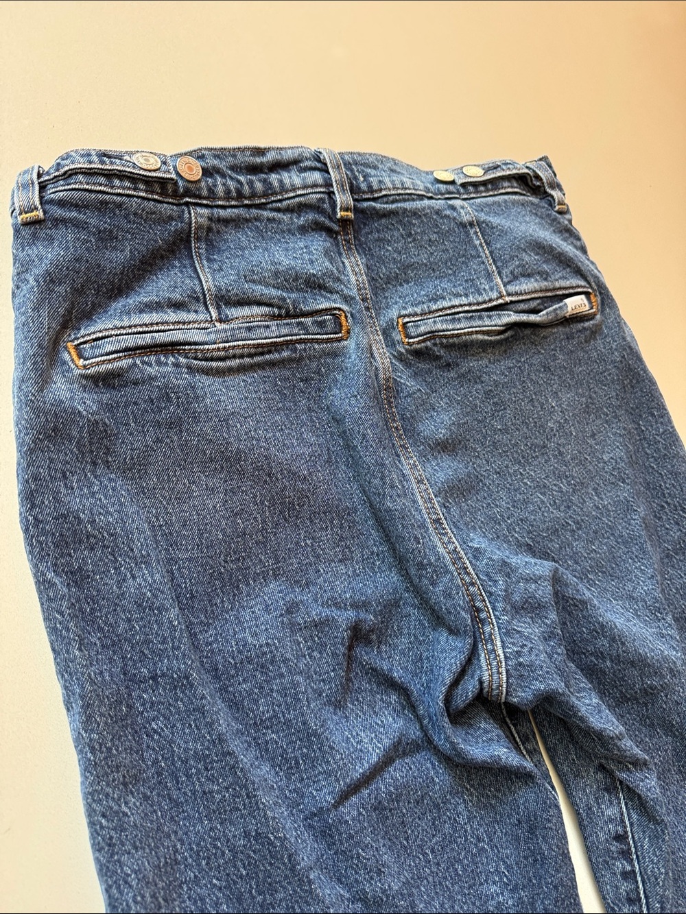 Levi's Ribcage High-Rise Cropped Straight Ankle Tailored Jeans, Trouser, Size 31 - Picture 9 of 13